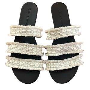 Rothy’s Triple Band Sea Shell Fringe Sandal